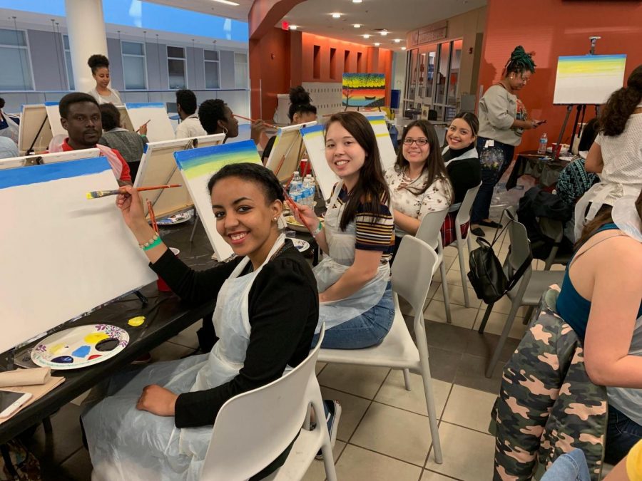 The Arts at MC: Spreading Positivity through Student Paint Nite