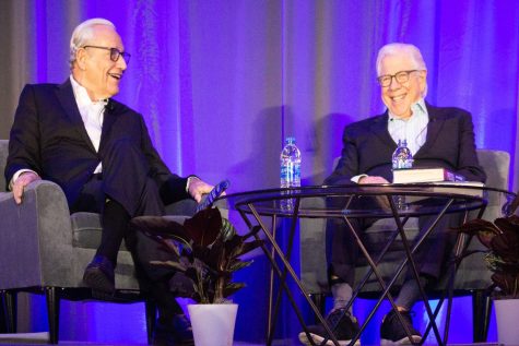 On Friday, Oct. 28, 2022, in Washington D.C at the Grand Hyatt hotel, Bob Woodward and Carl Bernstein speak at the Society of Professional Journalists MediaFest about how they broke the Watergate Scandal.
