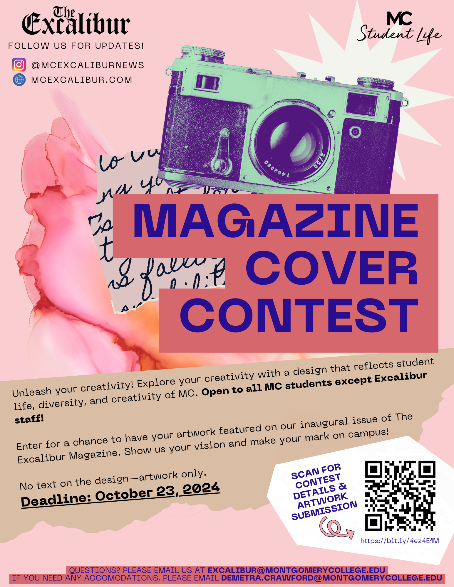 Calling all Takoma Park Raptors! The Excalibur Magazine Cover Contest is Live!